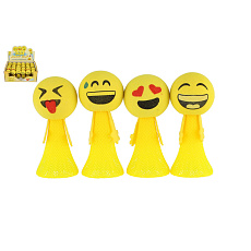 Teddies Hip Hop míček smajlík vyskakující pěnový 9,5cm mix druhů