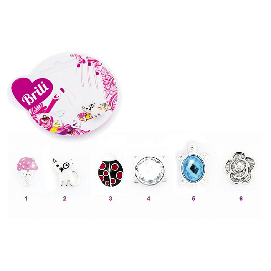 Bonaparte Briliantina Ozdoba na náramek 1,5cm kov asst na kartě Bonaparte Briliantina Ozdoba na náramek 1,5cm kov asst na kartě