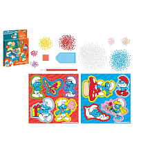 Kreativní sada diamantové malování Šmoulové v krabičce 18x25x2cm