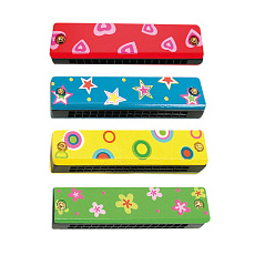 Woody Foukací harmonika dřevěná