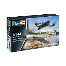 Revell Plastic ModelKit letadlo 03770 - Messerschmitt Bf109E & Junkers Ju87B Stuka (1:144)