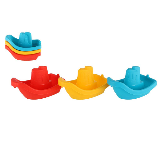 Loď do vody 3ks plast 15cm 6m+