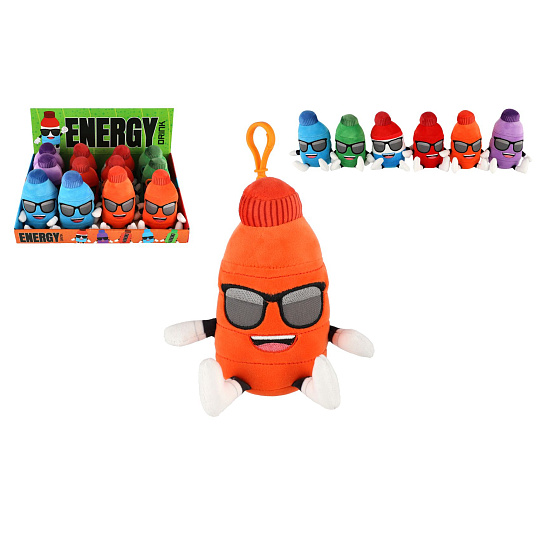 Energy drink přívěsek 15cm 6 barev 12ks v boxu 12m+ Energy drink přívěsek 15cm 6 barev 12ks v boxu 12m+
