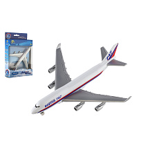 Letadlo Welly Boeing 747 plast/kov 15cm v krabičce 13x21x4,5cm