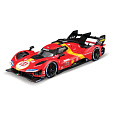 Bburago - RACING MODEL KIT, Ferrari 499P - 24h Le Mans, červená, 1:24