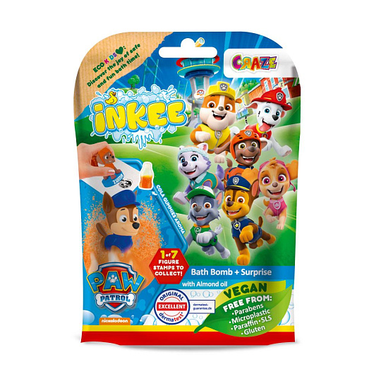 Amenity AB INKEE - Šumivá bomba do vany s překvapením - Paw Patrol