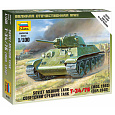 Zvezda Wargames (WWII) tank 6101 - Soviet Medium Tank T-34/76 (1:100)