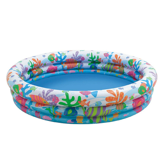 Teddies Bazén nafukovací 3 komory 132x28cm v sáčku