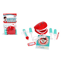 Teddies Sada doktor/lékař zubař plast 9ks v sáčku 16x25cm