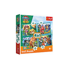 Trefl Puzzle 4v1 Tlapková patrola/Paw Patrol Dino Movie: Příběhy z ostrova dinosaurů v krabici 28x28x6cm Trefl Puzzle 4v1 Tlapková patrola/Paw Patrol Dino Movie: Příběhy z ostrova dinosaurů v krabici 28x28x6cm