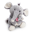 NICI plyš Slon 20 cm s mládětem 6 cm - Little &amp; Me