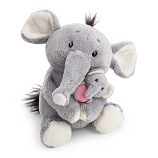 NICI plyš Slon 20 cm s mládětem 6 cm - Little &amp; Me