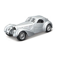 Bburago - Auta HOBBY, Bugatti Atlantic, stříbrná, 1:24