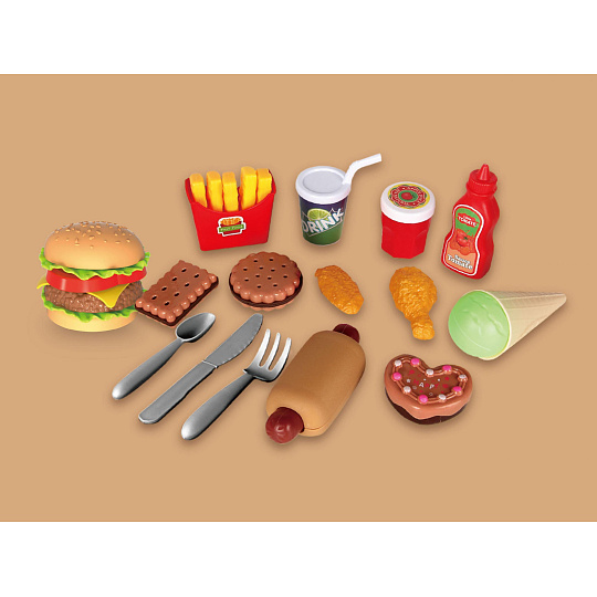 Plejo Mac Toys PLEJO Obědový set - Hambuger Plejo Mac Toys PLEJO Obědový set - Hambuger