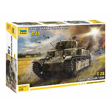 Zvezda Model Kit tank 5064 - T-28 Soviet Tank (1:72)
