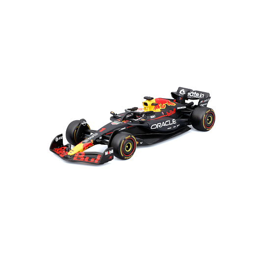 Bburago - RACE F1 v dekorativním boxu, Oracle Red Bull Racing RB21 (2025), #1 Max Verstappen, 1:43 Bburago - RACE F1 v dekorativním boxu, Oracle Red Bull Racing RB21 (2025), #1 Max Verstappen, 1:43