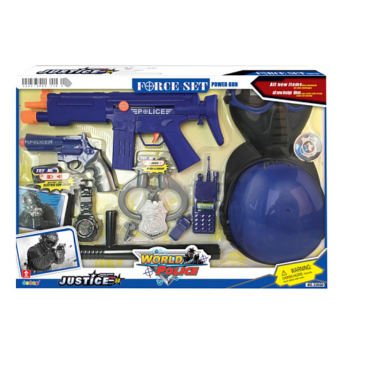 Plejo Mac Toys Policejní sada s helmou Plejo Mac Toys Policejní sada s helmou