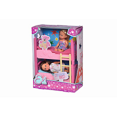 Simba Evi Love Dvě Evičky s palandou a příslušenstvím