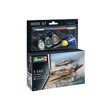 Revell ModelSet letadlo 63771 - Spitfire Mk.Ia & Hurricane Mk.I (1:144)