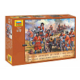 Zvezda Wargames (AoB) figurky 8058 - Russ. Artillery Peter the Great (1:72)
