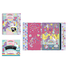 Škrabací obrázky blok jednorožec ve fólii 20x24cm