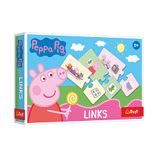 Trefl Hra Links skládanka Prasátko Peppa/Peppa Pig 14 párů vzdělávací hra v krabici 21x14x4cm