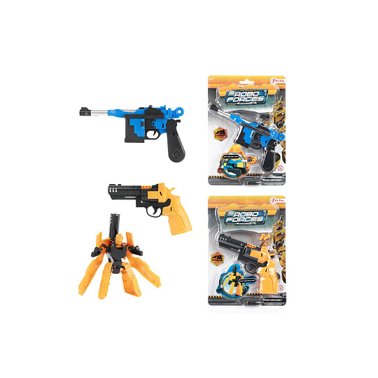 Teddies Transformer pistole/robot plast 14-16cm 2 barvy na kartě Teddies Transformer pistole/robot plast 14-16cm 2 barvy na kartě