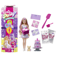 Mattel Barbie PARTY REVEAL BARBIE - FIALOVÁ