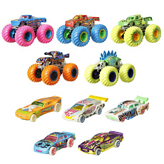 Mattel Hot Wheels MONSTER TRUCKS SVÍTÍCÍ VE TMĚ ANGLIČÁK & TRUCK ASST