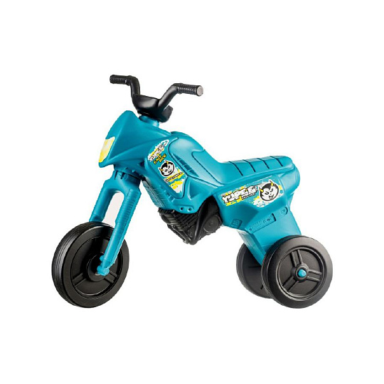 Teddies Odrážedlo Enduro Yupee tyrkysové velké plast výška sedadla 31cm nosnost do 25kg 12m+