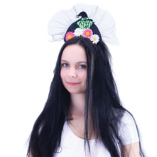 Rappa Čelenka čarodějnice s kytičkami pro dospělé