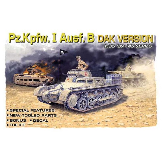 Dragon Model Kit tank 6207 - Pzkpfw. I Ausf. B, DAK Version (1:35)