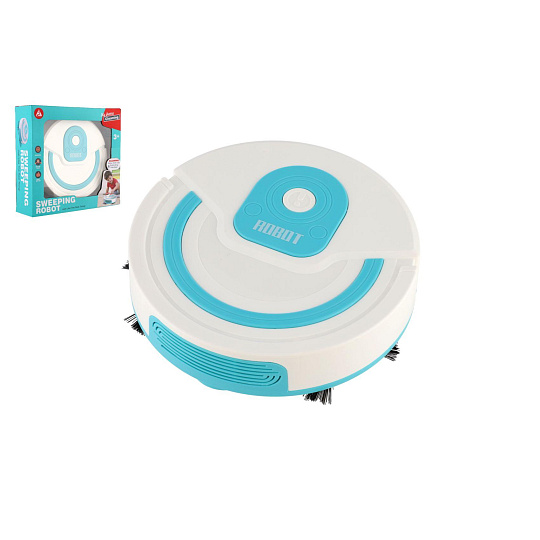 Teddies Robotický vysavač plast 17cm na baterie se zvukem v krabici 22x20x6cm Teddies Robotický vysavač plast 17cm na baterie se zvukem v krabici 22x20x6cm