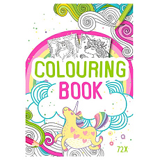 Rappa Kniha omalovánek 72 stran A4 jednorožci