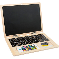 Rappa Small Foot Dřevěný notebook magnetický