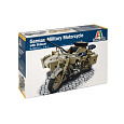 Italeri Model Kit military 7403 - German Military Motorcycle with Sidecar (1:9)