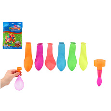 Teddies Vodní bomby 100ks s nástavcem na kohoutek v sáčku 17x23cm Teddies Vodní bomby 100ks s nástavcem na kohoutek v sáčku 17x23cm