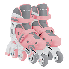 GLOBBER První Inline brusle 2v1, pastelově růžové, vel. 30-33