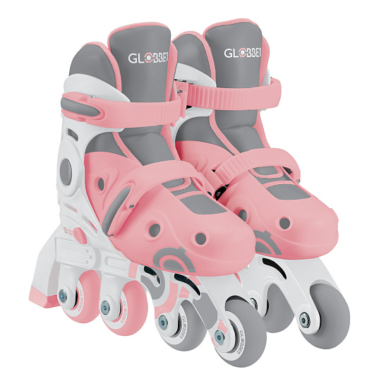 GLOBBER První Inline brusle 2v1, pastelově růžové, vel. 30-33