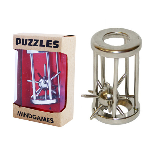 Rappa Hlavolam ježek v kleci kovový