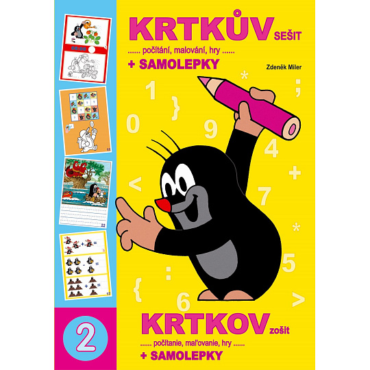 Akim Giochi Preziosi Activity book A4 - Krtův sešit