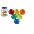 Teddies Míček/hopík se třpytkami 6cm 6 barev