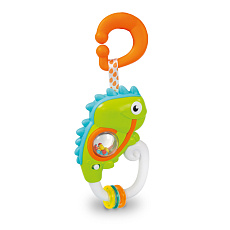 Clementoni Elektronické chrastítko s úchytem - Chameleon Clementoni Elektronické chrastítko s úchytem - Chameleon