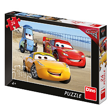 Dino Cars 3 Dino dětské puzzle WD Cars 3: Na pláži 24D