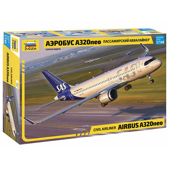 Zvezda Model Kit letadlo 7037 - Airbus A320 NEO (1:144)