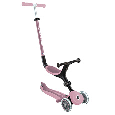 GLOBBER Koloběžka GO UP ACTIVE LIGHTS ECOLOGIC 3v1, berry