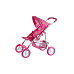 Teddies Kočárek pro panenky sportovní se stříškou kov/plast 58x36x62,5cm v krabici