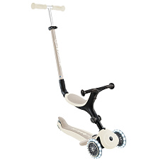 GLOBBER Koloběžka GO UP ACTIVE LIGHTS ECOLOGIC 3v1, coconut
