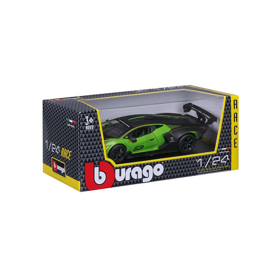 Bburago ORBICO Bburago 1:24 Race Lamborghini Essenza SCV12 Green Bburago ORBICO Bburago 1:24 Race Lamborghini Essenza SCV12 Green