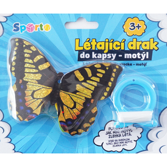 Sporto Mac Toys SPORTO Létající drak do kapsy - motýl